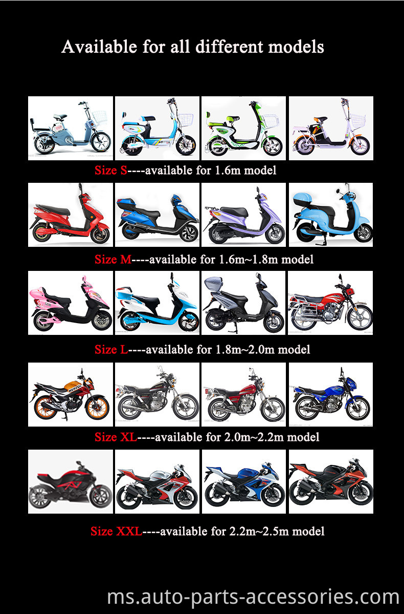 Reka Bentuk Terkini Garasi Luaran Hujan Sun Perlindungan Tahan Lama Kelabu Kelabu Terbaik Penutup Motosikal Terbaik